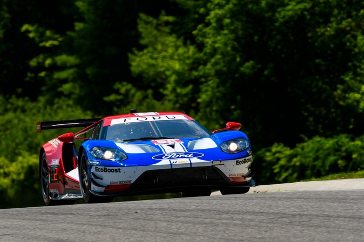 Ford Chip Ganassi Racing visiert am Wochenende den dritten Road America-Sieg in Folge an / Ford Chip Ganassi Racing visiert am Wochenende den dritten Road America-Sieg in Folge an. Dirk Müller aus Burbach und Joey Hand stellten den Ford GT mit der Startnummer 66 bereits drei Mal auf die Pole Position und gewannen vor zwei Jahren in Road America. Weiterer Text über ots und www.presseportal.de/nr/6955 / Die Verwendung dieses Bildes ist für redaktionelle Zwecke honorarfrei. Veröffentlichung bitte unter Quellenangabe: “obs/Ford-Werke GmbH/Ford CGR”