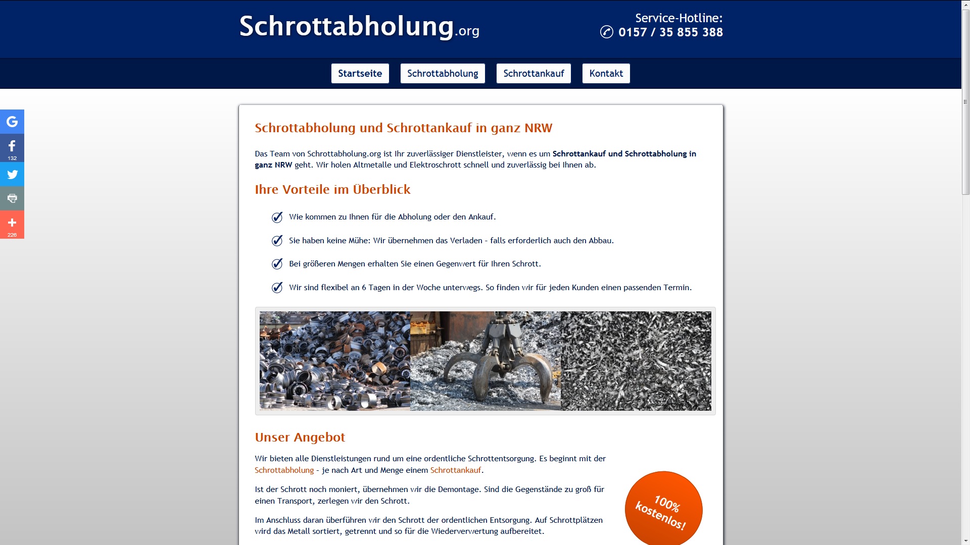 Schrottabholung Gelsenkirchen holt Ihren Altmetallschrott ab