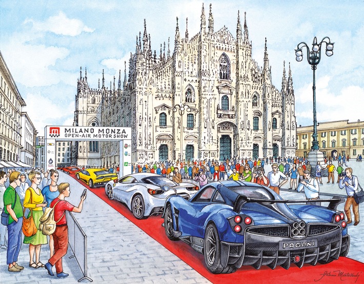 Einzigartiges Messekonzept: Die Milano Monza Open-Air Motor Show. Weiterer Text über ots und www.presseportal.de/nr/136263 / Die Verwendung dieses Bildes ist für redaktionelle Zwecke honorarfrei. Veröffentlichung bitte unter Quellenangabe: “obs/STUDIORPR”