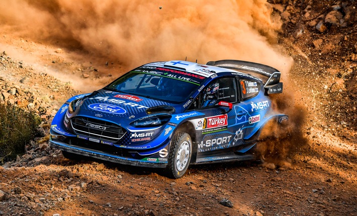 Saisonrückblick: M-Sport Ford feierte 2019 mit dem Ford Fiesta WRC und Ford Fiesta R5 Erfolge in der Rallye-WM. Das britische Team schickte 2019 eine der jüngsten Fahrerpaarungen der Rallye-Weltmeisterschaft ins Rennen. Im Bild: Teemu Suninen, Ford Fiesta WRC. Weiterer Text über ots und www.presseportal.de/nr/6955 / Die Verwendung dieses Bildes ist für redaktionelle Zwecke honorarfrei. Veröffentlichung bitte unter Quellenangabe: “obs/Ford-Werke GmbH”