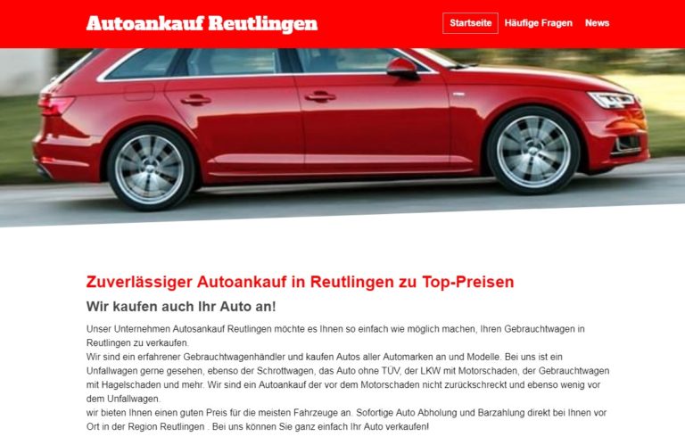 Autoankauf Reutlingen | Zuverlässiger Autoankauf in Reutlingen zu Top-Preisen