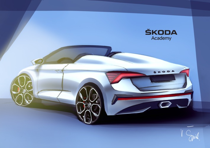Siebtes SKODA Azubi Concept Car nimmt Gestalt an: Studenten arbeiten an Spider-Variante des SKODA SCALA