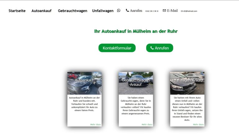 Autoankauf Mülheim an der Ruhr: Überzeugen Sie sich von den fairen Konditionen