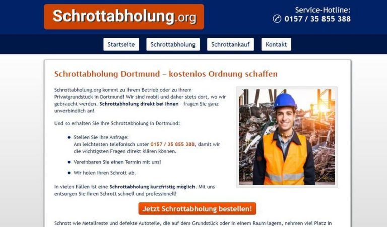 Schrottabholung Dortmund: kompetent, schnell und kundenorientiert