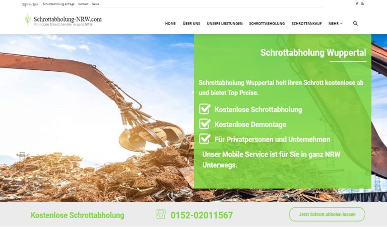 Die kostenlose Schrottabholung Wuppertal: ein wichtiger Service bei jeder Haushaltsauflösung
