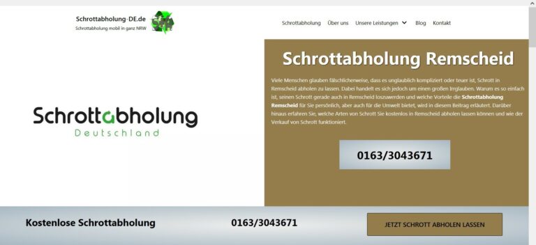 Schrotthandel, Schrottabholung Bergheim: Wir holen Schrott kostenlos in Bergheim inklusive Abholung und Entsorgung