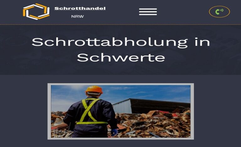 Schrottabholung in Schwerte und Umgebung professionelle Schrott und Altmetall Entsorgen