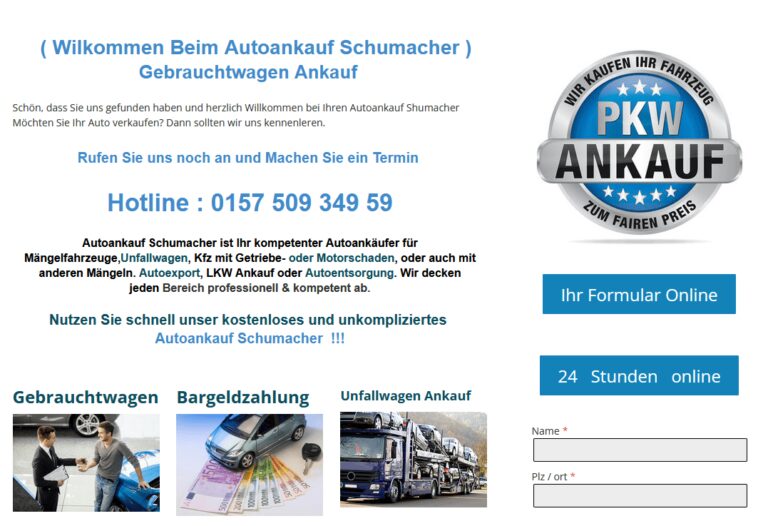 Autoankauf-Magdeburg gratis die Abholung des Fahrzeuges sofort nach Besichtigung und Kaufvereinbarung