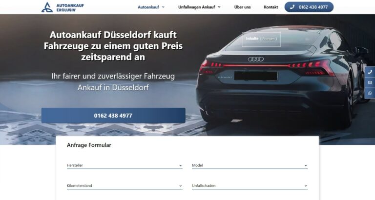 Auto verkaufen in Düsseldorf: Autoankauf Exclusiv