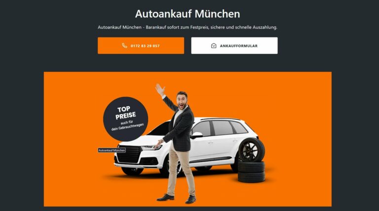 Der Autoankauf München kommt raus zum Kunden – für diesen kostenfrei und unverbindlich