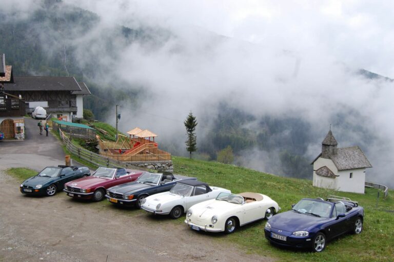 Oldtimer Tour 2023: Kaiserin Sissis Cabrio Days durch die Dolomiten Südtirols
