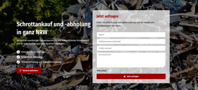 Für eine saubere Umwelt: Schrottabholung Leverkusen steht Ihnen zur Seite