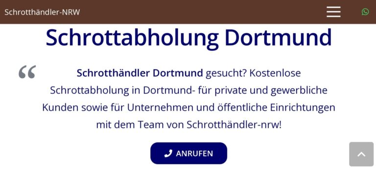 Dortmunds Schrottexperten: Profitable Schrottabholung für Privat und Gewerbe